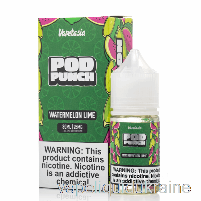 Vape Liquid Ukraine Watermelon Lime - Vapetasia POD PUNCH Salts - 30mL 25mg